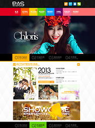 网络窗口的快速搭建者 摄影网站模板与衍艺广告的婚嫁产业服务